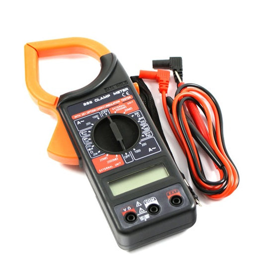 Tester Digitale Multimetro Pinza Amperometrica Test Con Puntali Tensione Dt-266