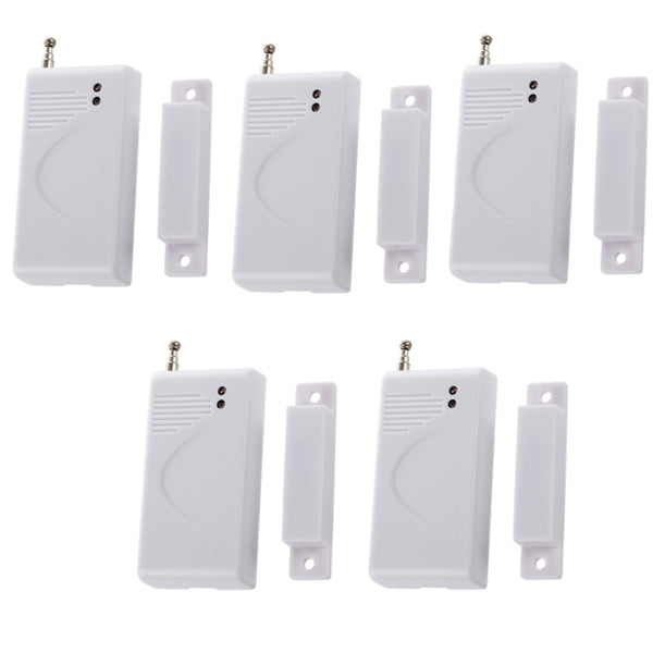 5PZ SENSORE MAGNETICO PER PORTE FINESTRE WIRELESS ALLARME ANTIFURTO CASA 433MHZ