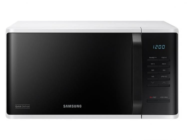 Samsung Forno A Microonde 23Lt 800W Nero/Bianco Ms23K3513Aw Schermo Led
