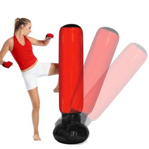 Sacco Da Box Gonfiabile Boxing Torre Jumbo Punching Soft Tower Karate Fitboxe