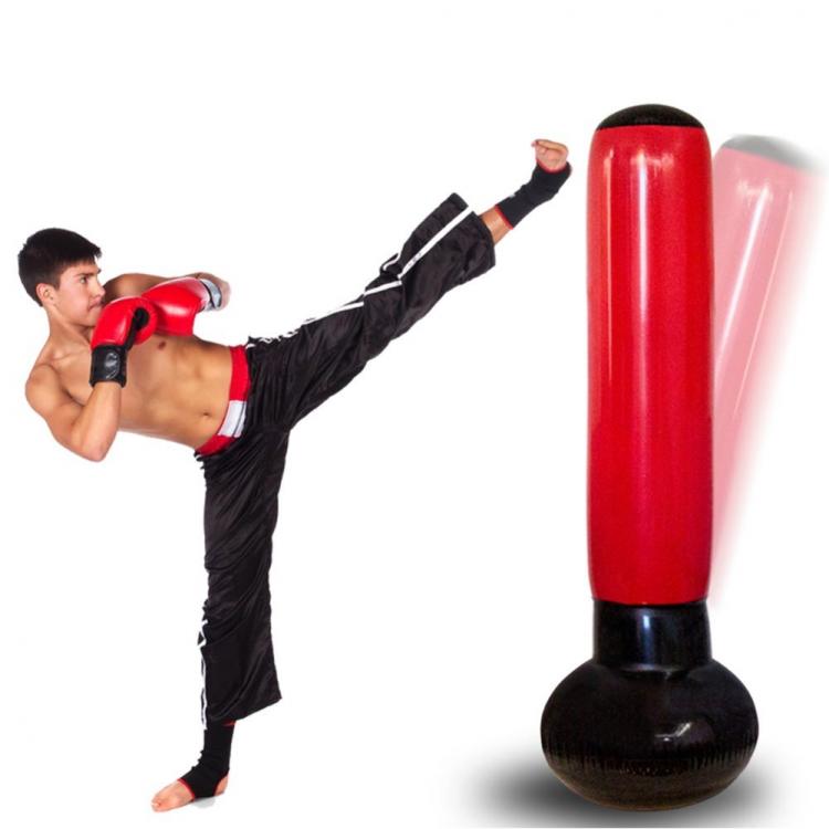 Sacco Da Box Gonfiabile Boxing Torre Jumbo Punching Soft Tower Karate Fitboxe