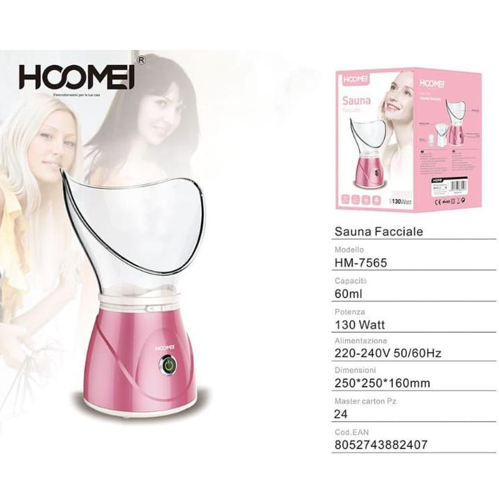 Hoomei Sauna Facciale Elettrica Vaporizzatore Per Pulizia Viso Getto Vapore Ioni
