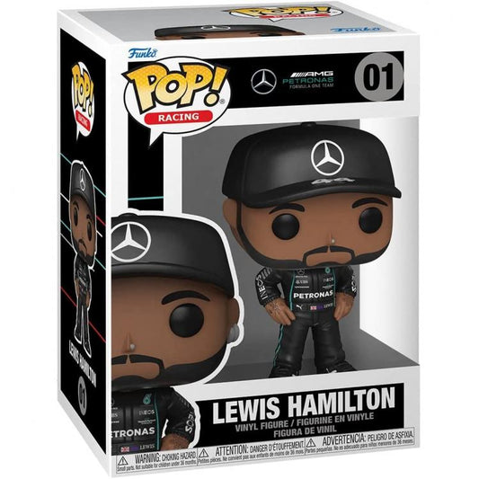 Funko Pop ! Racing Formula 1 - (01) Lewis Hamilton Figure F1 Team Amg Petronas