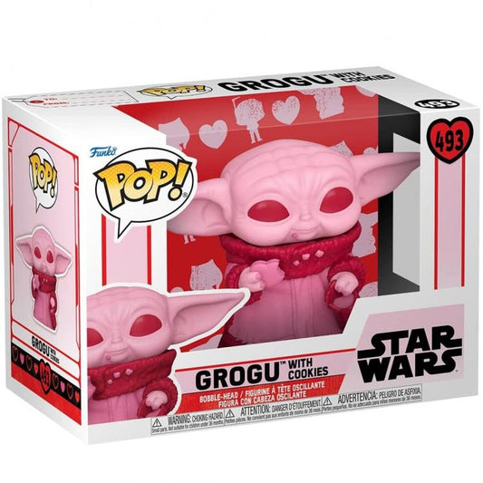 Funko Pop ! Star Wars - Valentines S2 Grogu (493) Statuetta Vinyl San Valentino