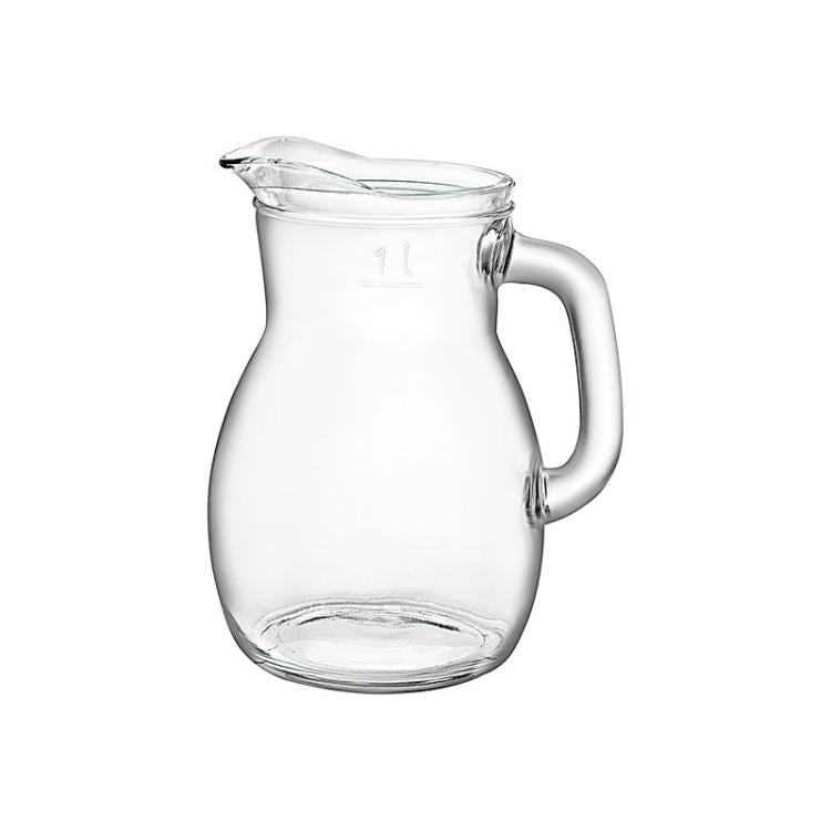BROCCA IN VETRO DA 0.25 LITRI CARAFFA 250ML ACQUA VINO SUCCO RISTORANTE HOTEL