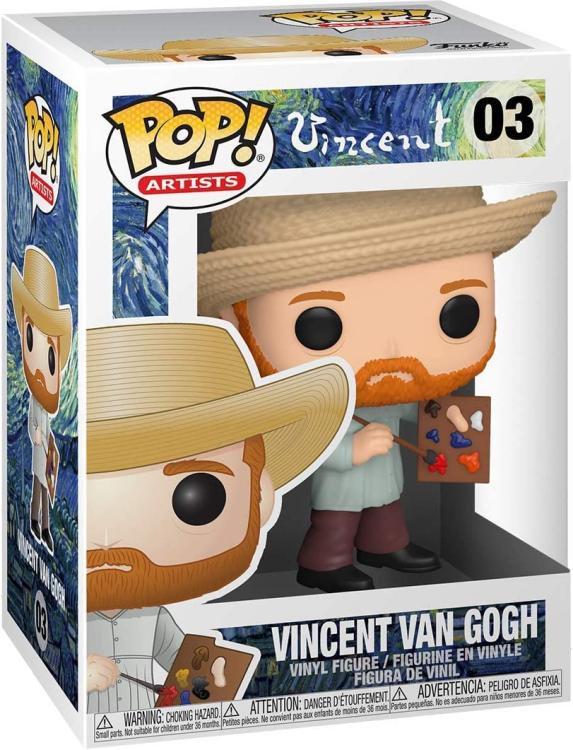Funko Pop ! Artists Vincent : (03) Vincent Van Gogh Icon Art Figure Vinyl 9Cm