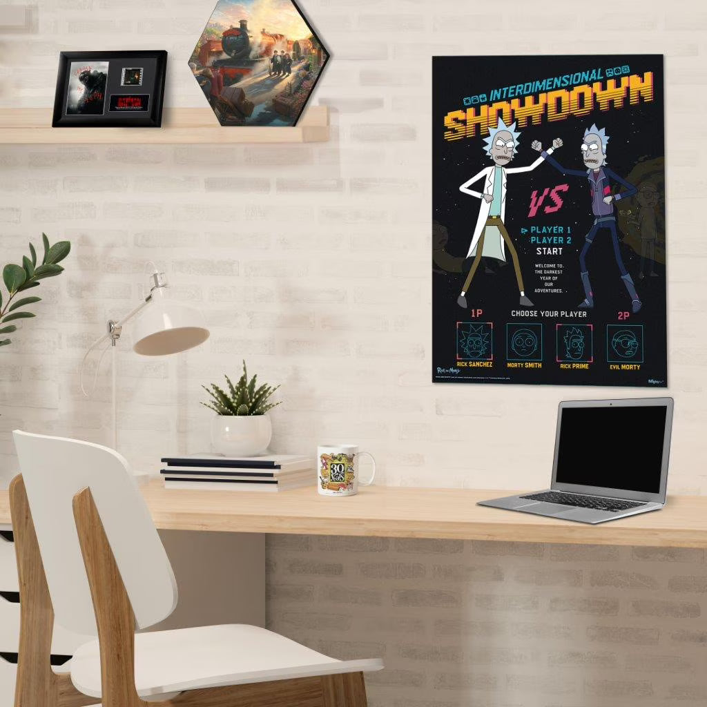 Maxi Poster Rick and Morty Interdimensional Showdown 91x61 cm Incorniciabile A Parete
