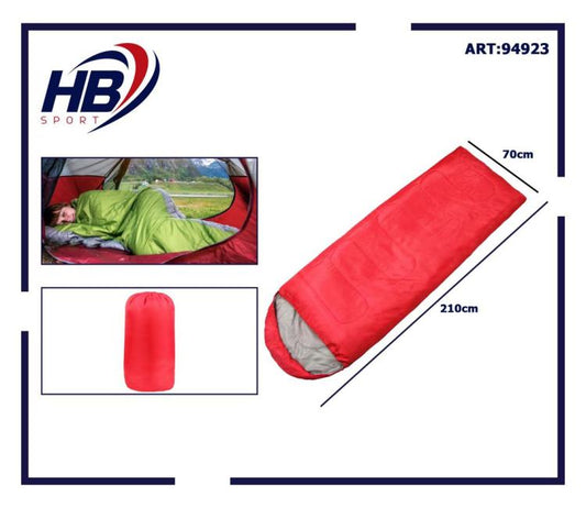 Sacco A Pelo 10° Estivo/Invernale Cappuccio Campeggio Impermeabile 210X70 Rosso