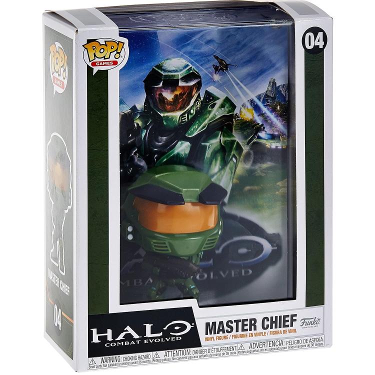 Funko Pop ! Games Cover Halo Combat Evolved - (04) Master Chief Figure Xbox
