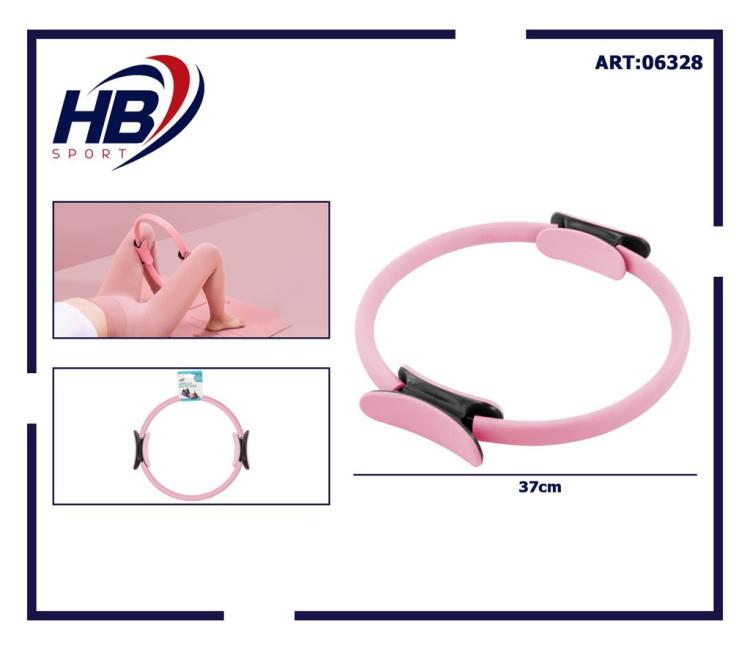 CERCHIO ANELLO PILATES RING MAGIC CIRCLE ATTREZZO FITNESS YOGA ACCESSORI - ROSA