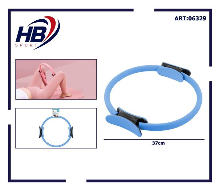 CERCHIO ANELLO PILATES RING MAGIC CIRCLE ATTREZZO FITNESS YOGA ACCESSORI - BLU