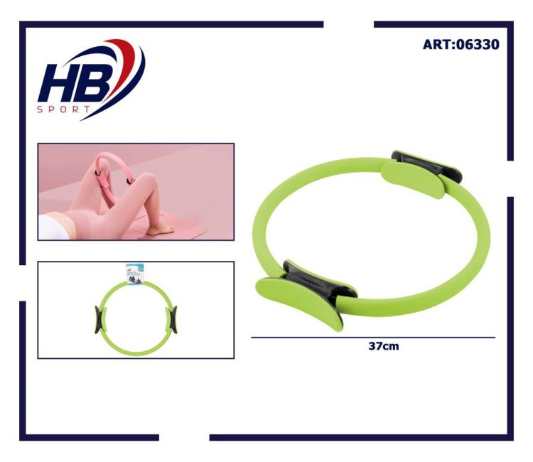 CERCHIO ANELLO PILATES RING MAGIC CIRCLE ATTREZZO FITNESS YOGA ACCESSORI - VERDE