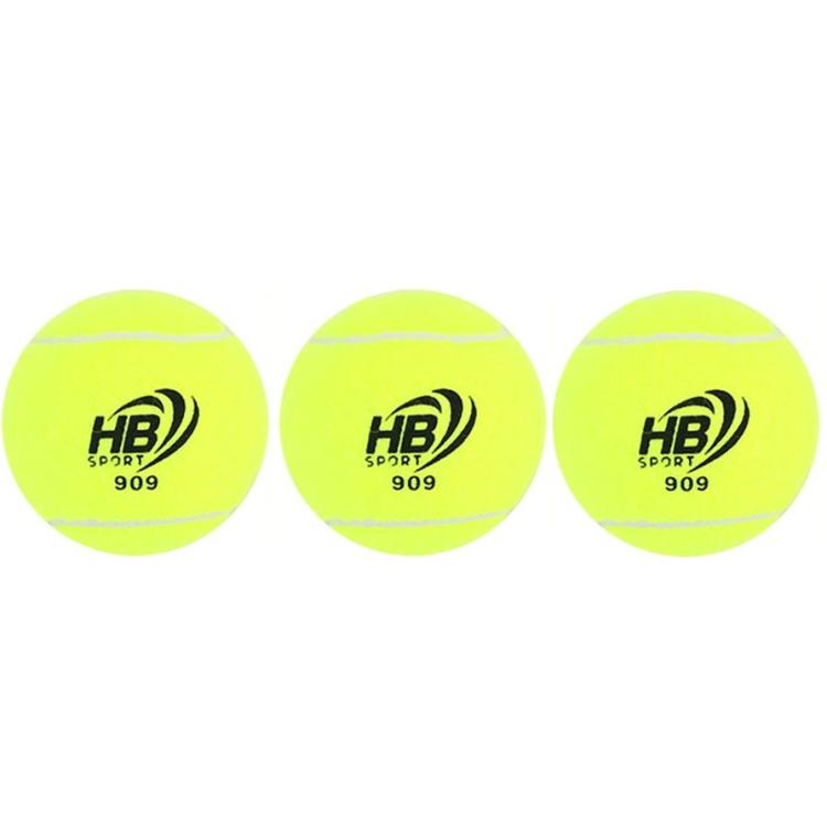 Set 3 Palline Da Tennis Gialle Palle Per Allenamento Racchetta Sport Racchettoni