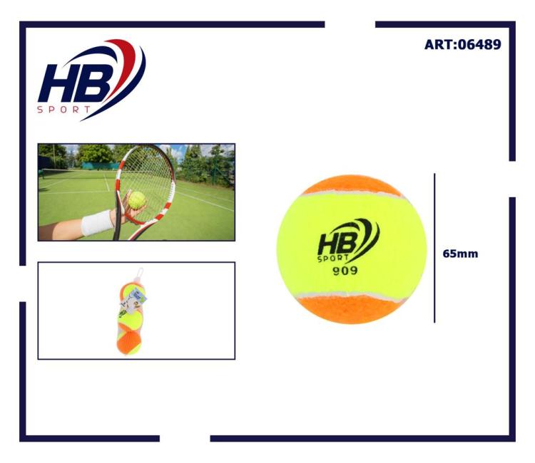Set 3 Palline Da Tennis Arancione Palle Allenamento Racchetta Sport Racchettoni