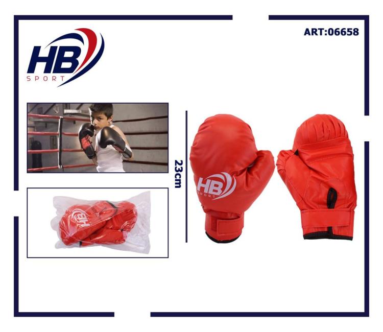Hb Guantoni Da Boxe Coppia Guanti Pugilato Bambini Per Allenamento Sacco Rosso