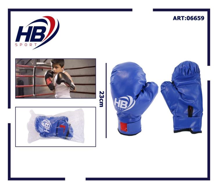 Hb Guantoni Da Boxe Coppia Guanti Pugilato Bambini Per Allenamento Con Sacco Blu