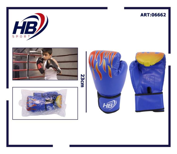 Hb Guantoni Da Boxe Coppia Guanti Pugilato Bambini Per Allenamento Sacco Blu