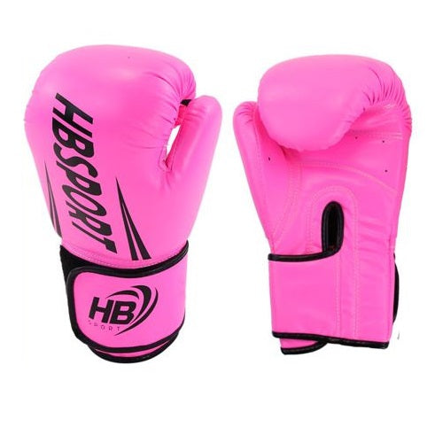 Hb Guantoni Da Boxe Coppia Guanti Pugilato Bambini Per Allenamento Sacco Rosa