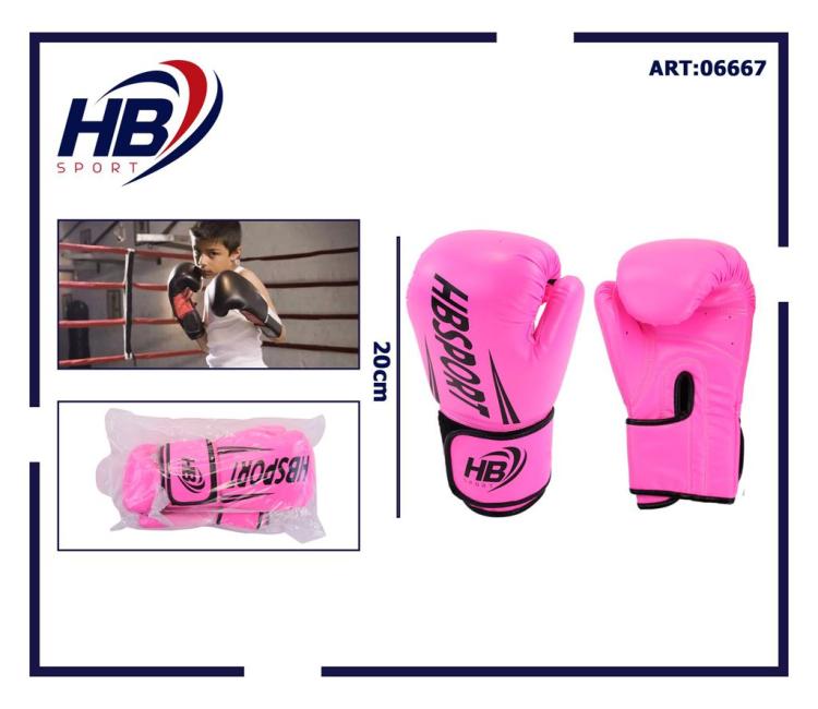 Hb Guantoni Da Boxe Coppia Guanti Pugilato Bambini Per Allenamento Sacco Rosa