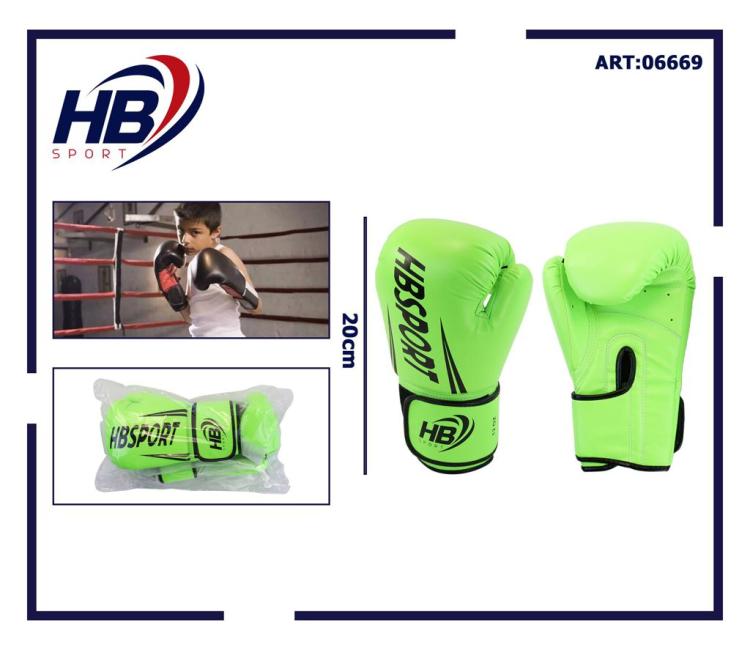 Hb Guantoni Da Boxe Coppia Guanti Pugilato Bambini Per Allenamento Sacco Verde