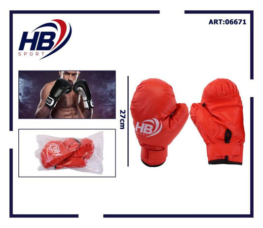 Hb Guantoni Da Boxe Coppia Guanti Pugilato Uomo Per Allenamento Con Sacco Rossi