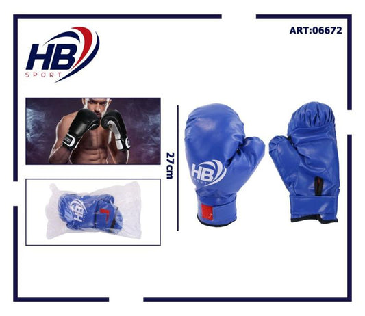 Hb Guantoni Da Boxe Coppia Guanti Pugilato Uomo Per Allenamento Con Sacco Blu