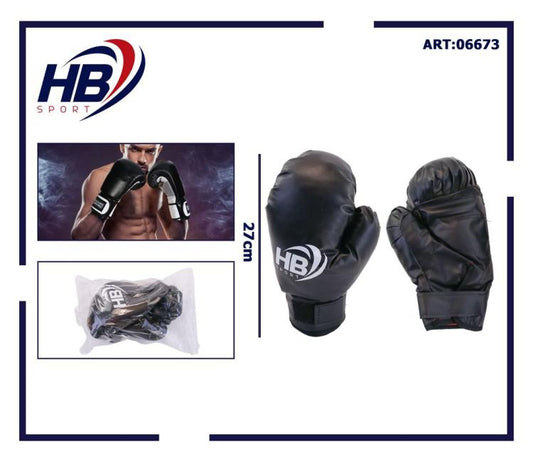 Hb Guantoni Da Boxe Coppia Guanti Pugilato Uomo Per Allenamento Con Sacco Neri