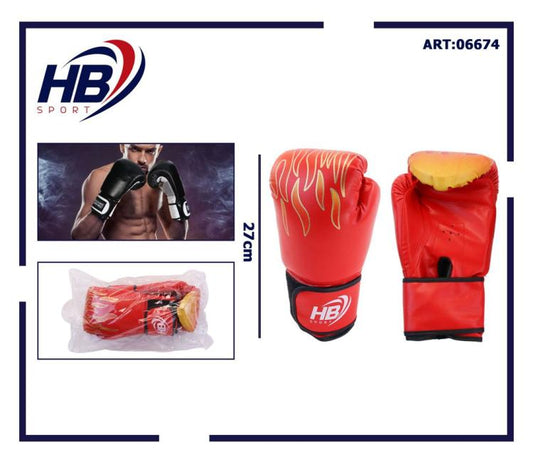 Hb Guantoni Da Boxe Coppia Guanti Pugilato Uomo Per Allenamento Sacco Gara Rosso