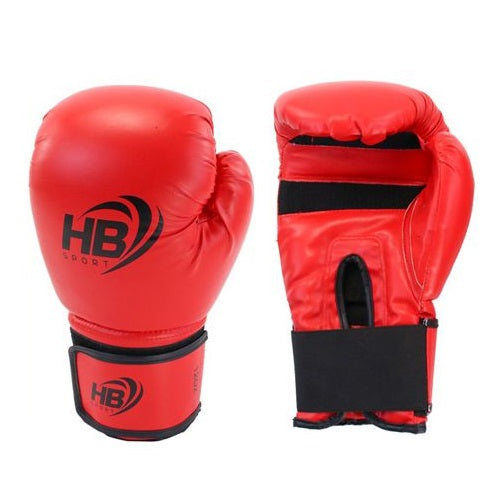 Hb Guantoni Da Boxe Coppia Guanti Pugilato Uomo Per Gara Allenamento Sacco Rosso