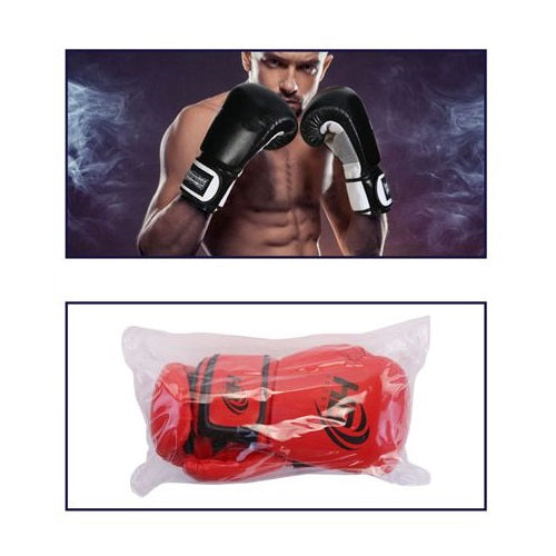 Hb Guantoni Da Boxe Coppia Guanti Pugilato Uomo Per Gara Allenamento Sacco Rosso