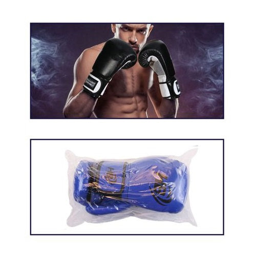 Hb Guantoni Da Boxe Coppia Guanti Pugilato Uomo Per Gara O Allenamento Sacco Blu
