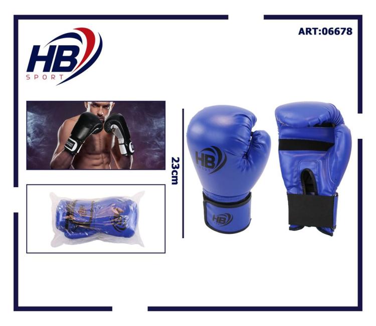 Hb Guantoni Da Boxe Coppia Guanti Pugilato Uomo Per Gara O Allenamento Sacco Blu
