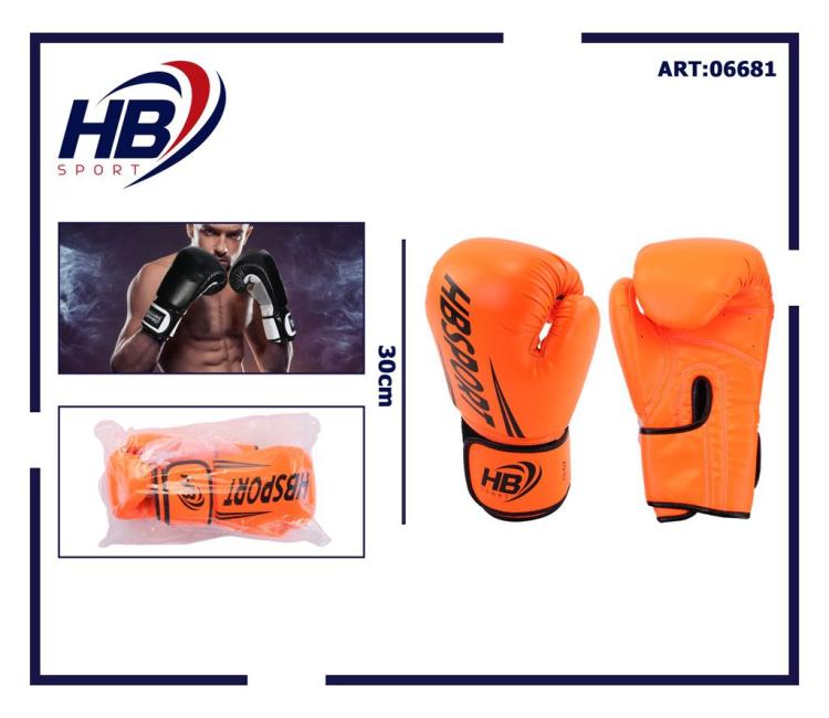 Hb Guantoni Da Boxe Coppia Guanti Pugilato Uomo Allenamento Sacco Gara Arancione
