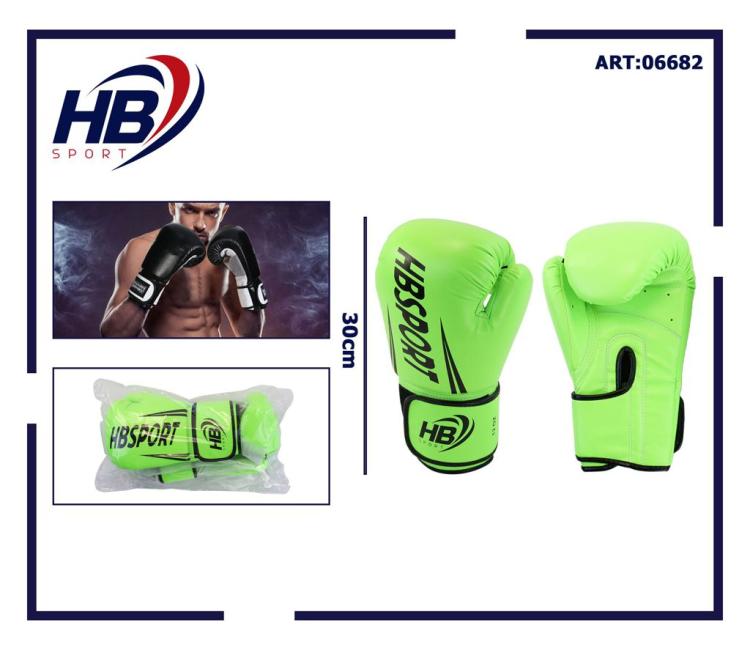 Hb Guantoni Da Boxe Coppia Guanti Pugilato Uomo Per Allenamento Sacco Gara Verde