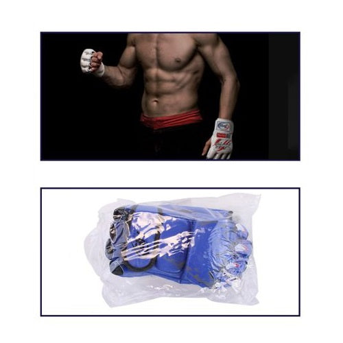 Guanti A Mezzo Dito Guantoni Da Combattimento/Allenamento Mma Thai Ufc | Blu