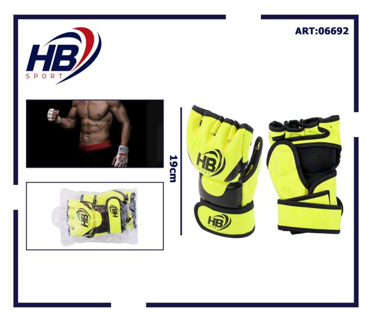 Guantoni Mma Guanti A Mezzo Dito Da Combattimento/Allenamento Thai Ufc | Giallo