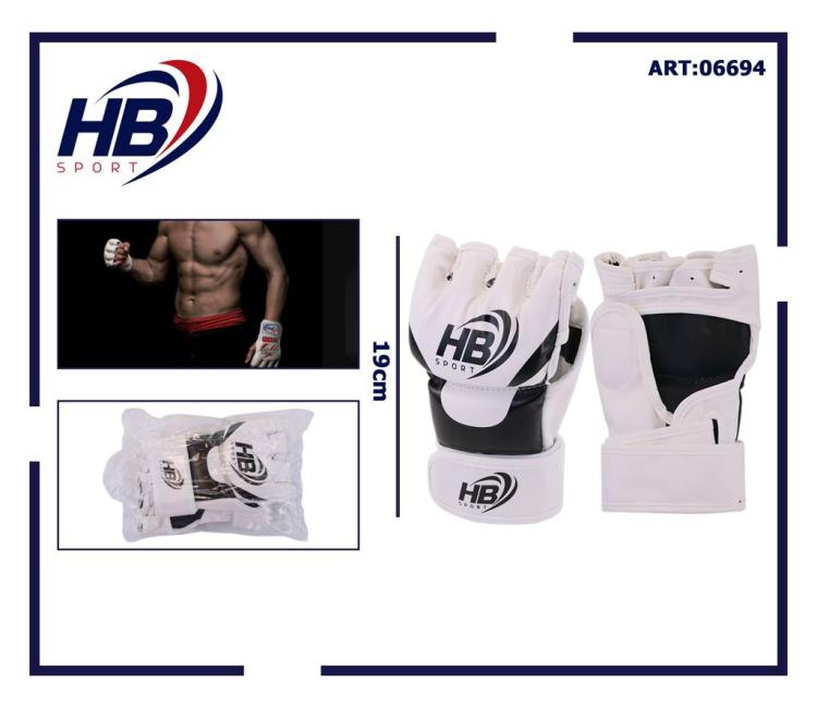 Guantoni Mma Guanti A Mezzo Dito Da Combattimento/Allenamento Thai Ufc | Bianco