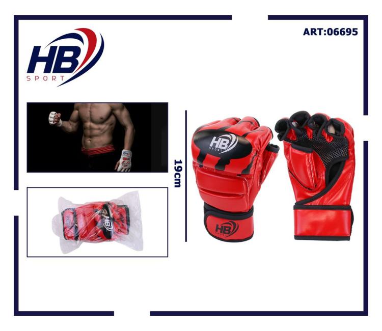 Guantoni Mma Guanti A Mezzo Dito Da Combattimento/Allenamento Ufc Thai | Rosso