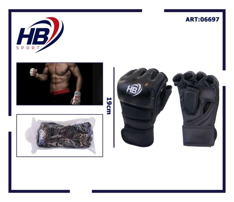 Guantoni Mma Guanti A Mezzo Dito Da Combattimento/Allenamento Ufc Thai | Neri