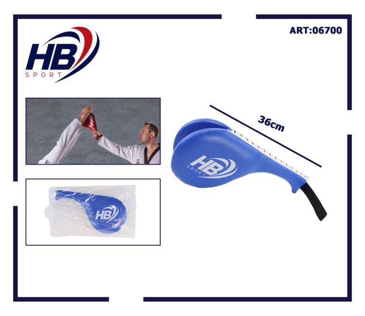 Hb Colpitore Doppio Paracolpi Taekwondo Karate Arti Marziali Kick Boxing Blu