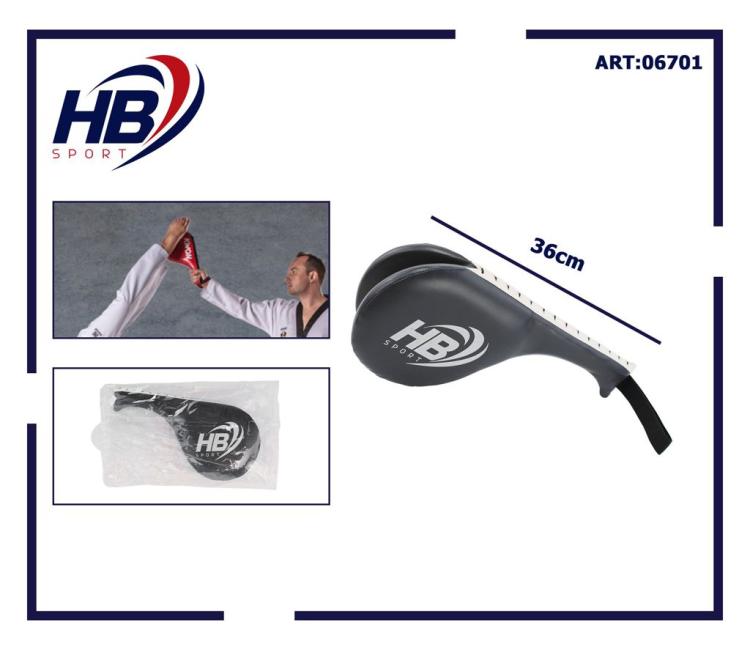 Hb Colpitore Doppio Paracolpi Taekwondo Karate Arti Marziali Kick Boxing Nero