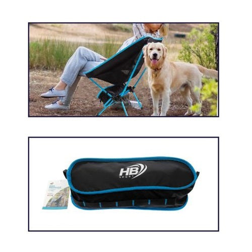 Sedia Pieghevole Campeggio Borsa Portatile Spiaggia Pesca Caccia Esterno Celeste