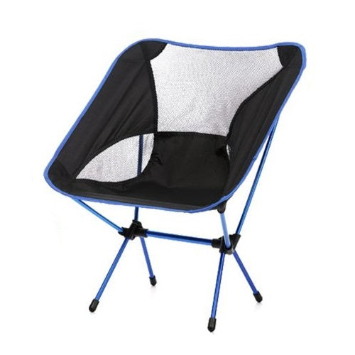 Sedia Pieghevole Da Campeggio Borsa Portatile Spiaggia Pesca Caccia Esterno Blu