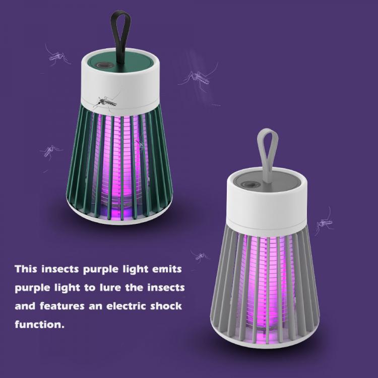 Zanzariera Elettrica Led Uv Uffcio Casa Campeggio Trappola Anti Zanzare Cavo Usb