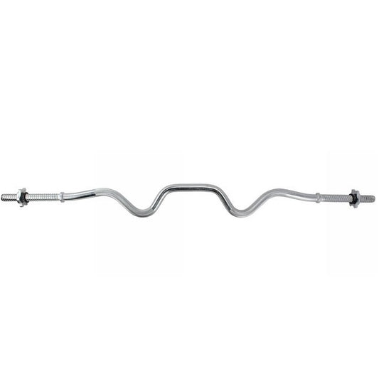 BILANCIERE ANGOLATO CURL SUPER EZ 120CM BARRA CURVA ACCIAI PALESTRA BODYBUILDING