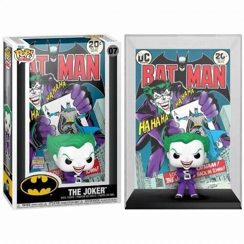 Funko Pop ! Comic Covers: Dc Comics (07) Joker (Exclusive) Figure Di Batman