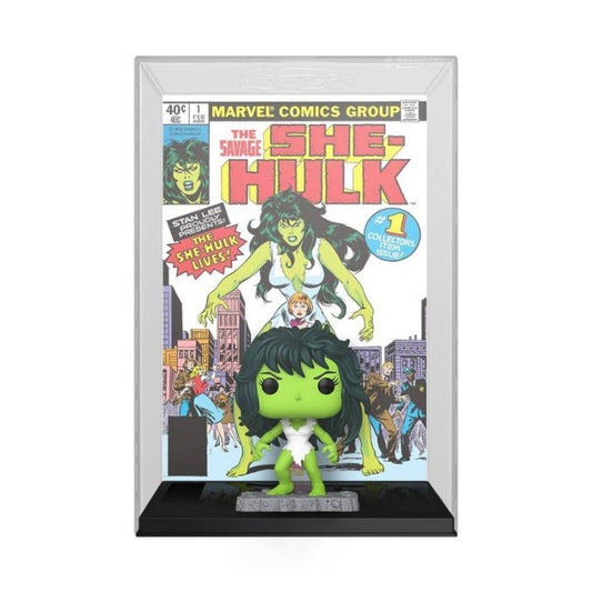 Funko Pop ! Comic Cover Marvel - (07) She-Hulk Exclusive Vinyl Figure 9Cm
