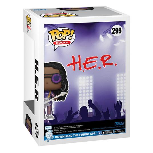 Funko Pop ! Rocks - H.E.R. (187) Vinyl Figure Statuetta Rock Music 9Cm Nuova