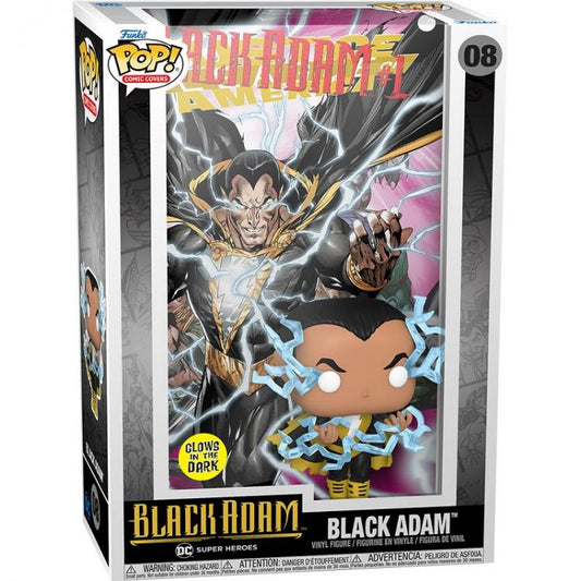 Funko Pop ! Comic Covers Black Adam - Black Adam (08) Dc Super Heroes Gitd Vinyl