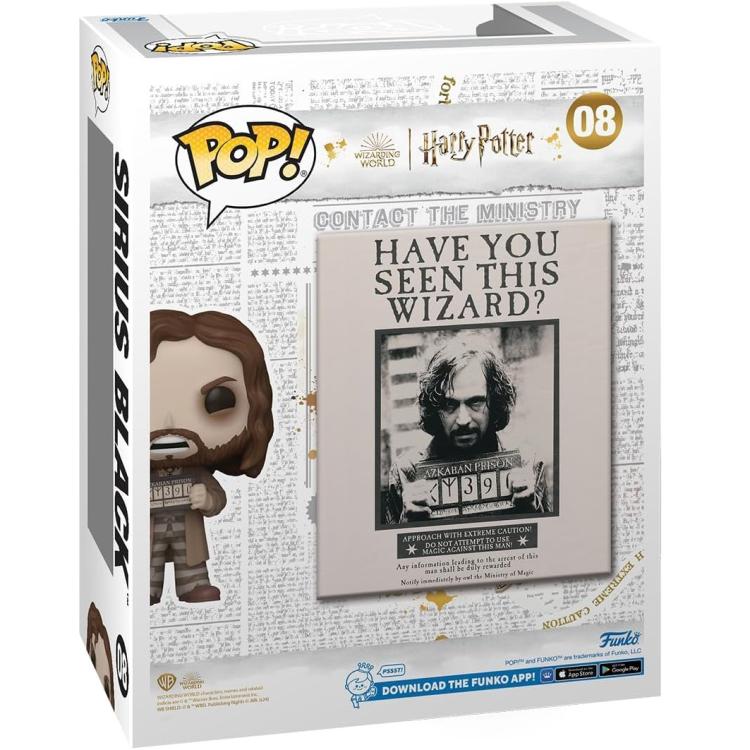 Funko Pop ! Harry Potter Cover - (08) Sirius Black Figure Prigioniero Di Azkaban